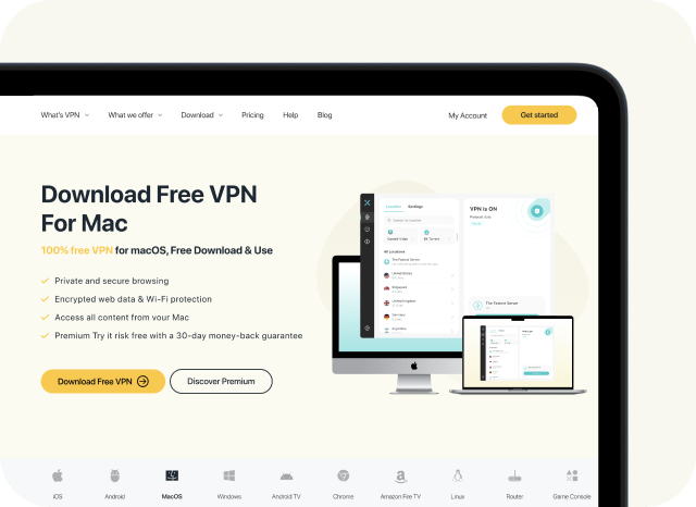 Launch X-VPN on Mac
