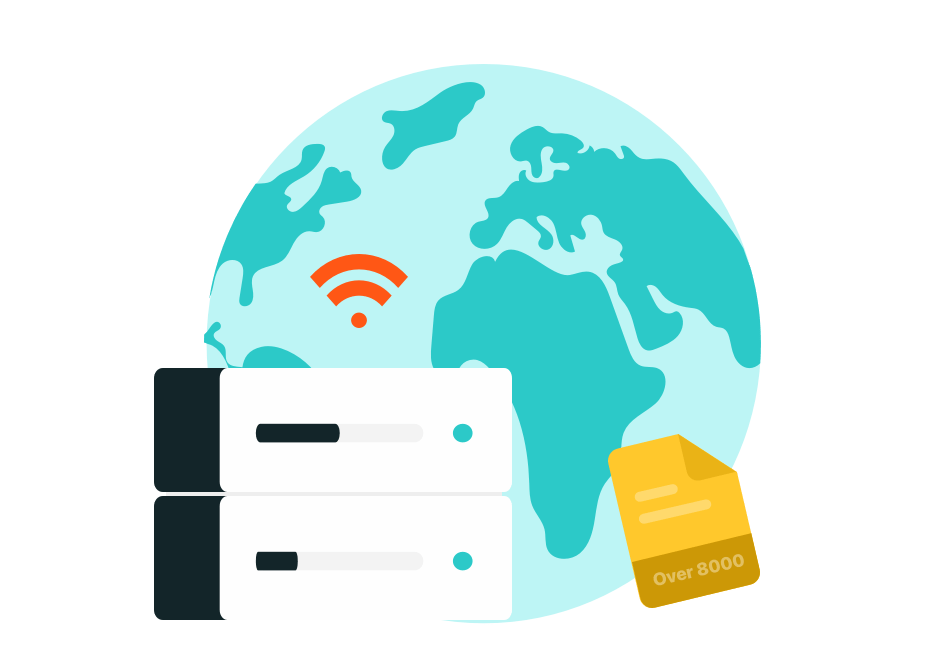 8000 global VPN servers