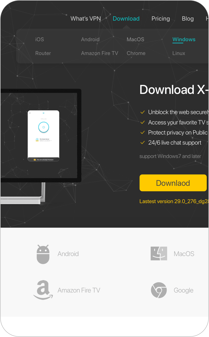 x vpn free downloads