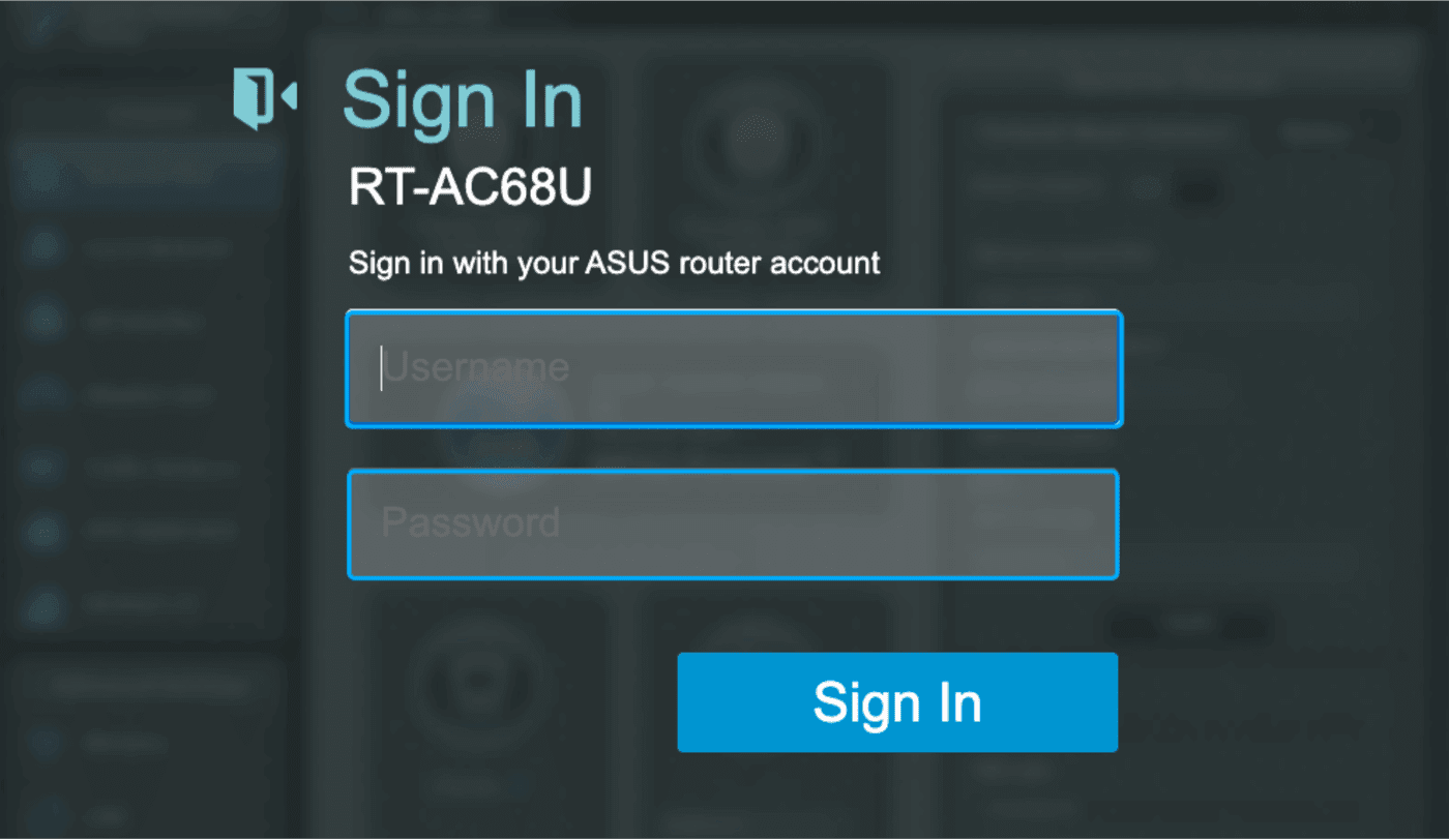 login to your router