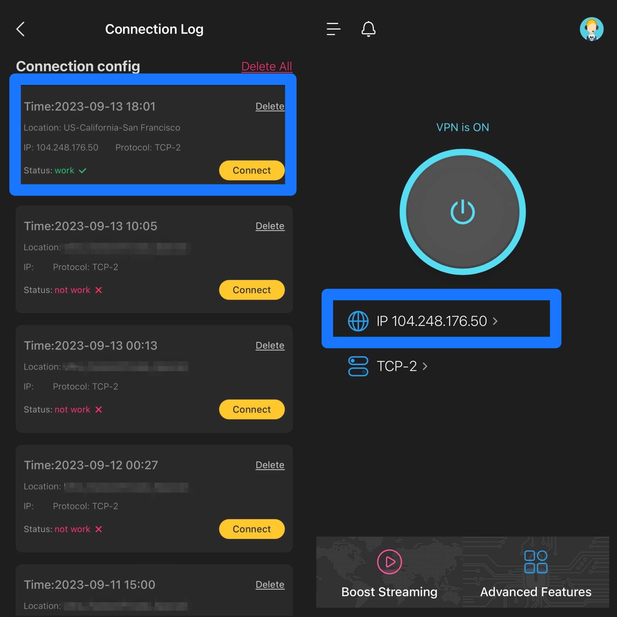 Choose a Static IP, x-vpn