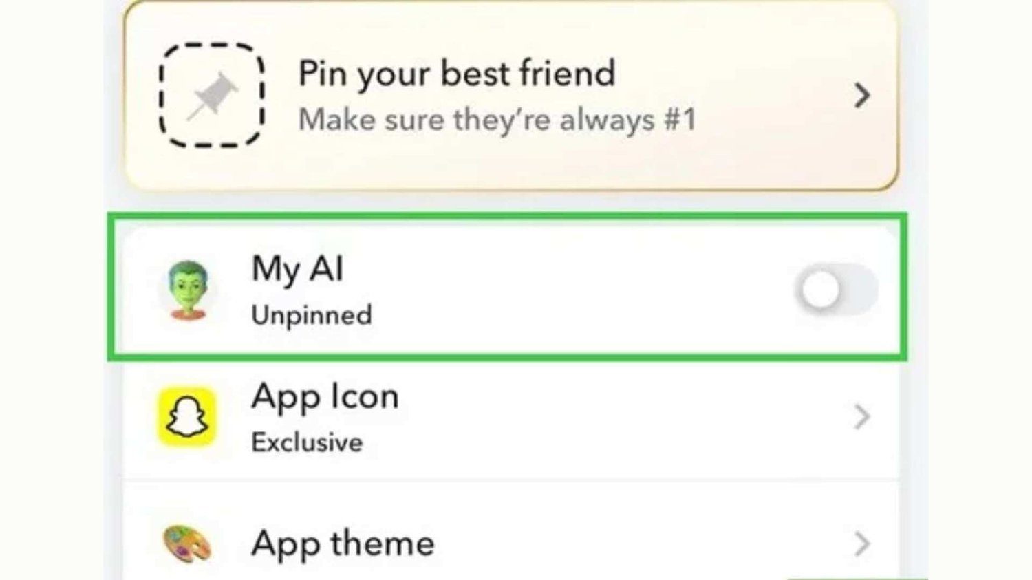 How to Unpin My AI on Snapchat