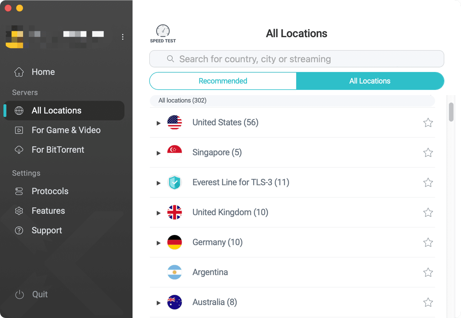 server locations of xvpn