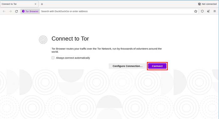 connect to tor network