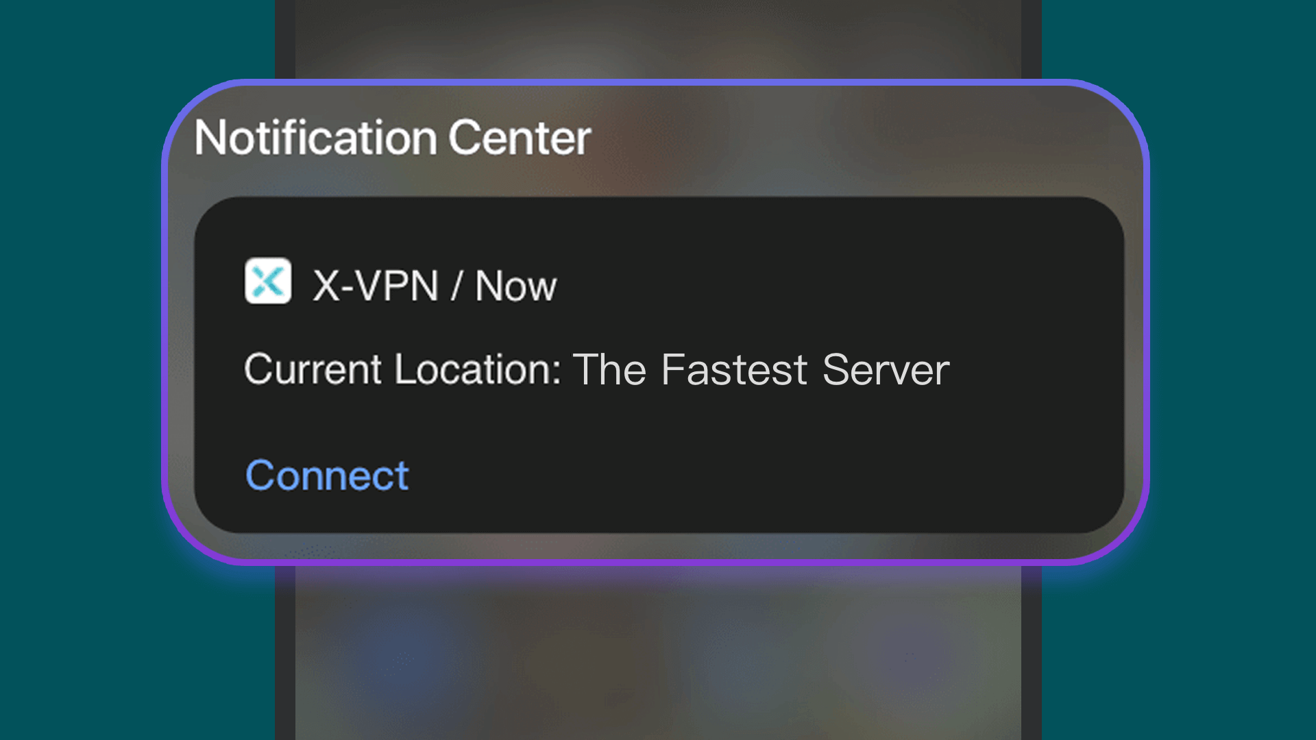 xvpn notification bar