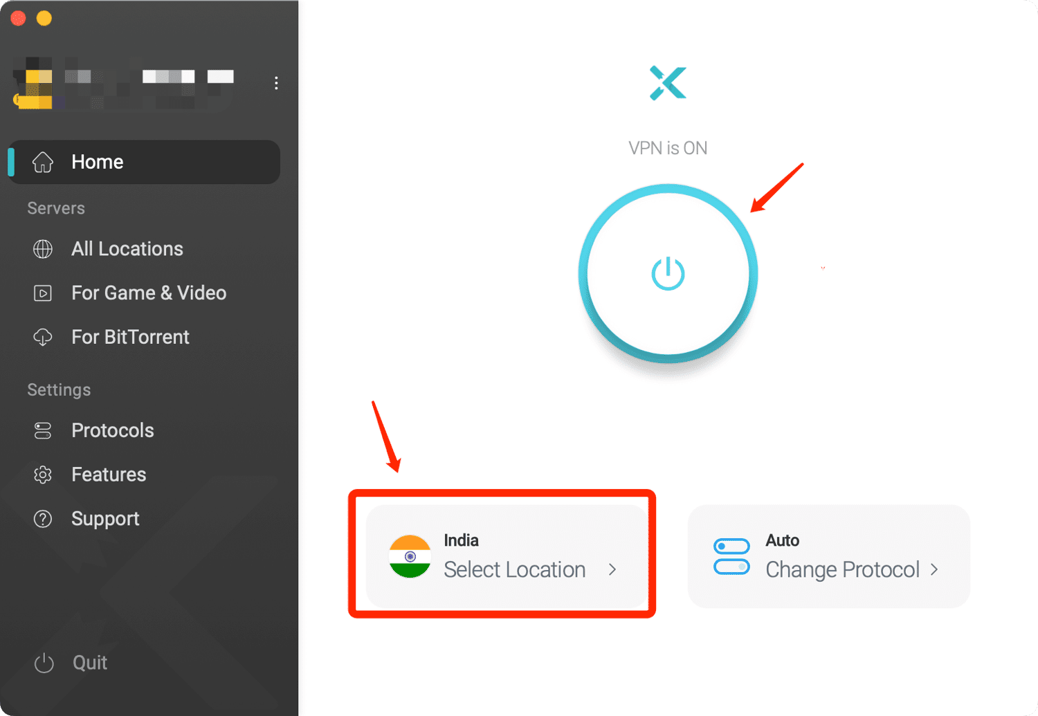 connect to an india server