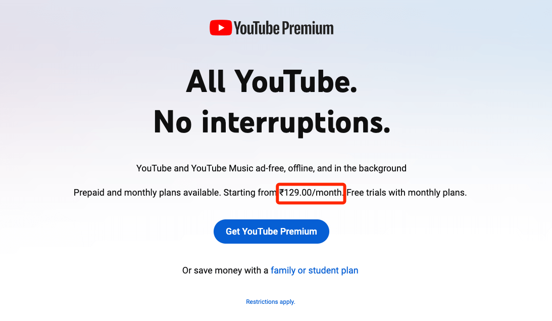 access youtube premium with vpn