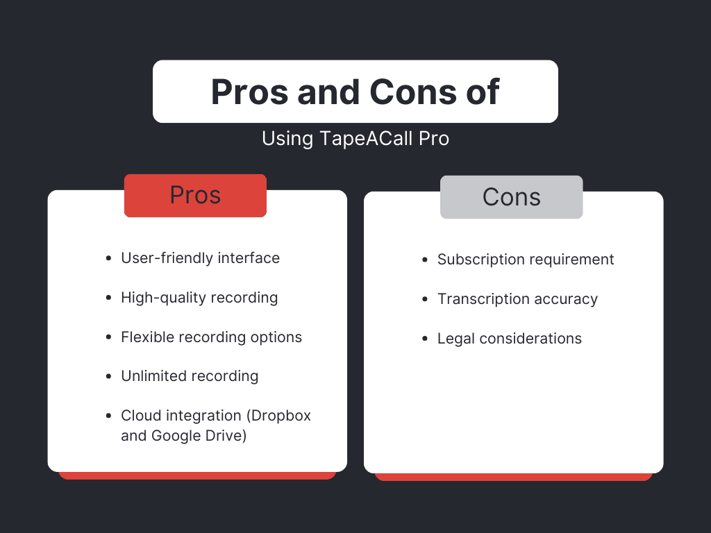 pros and cons of typeacall pro