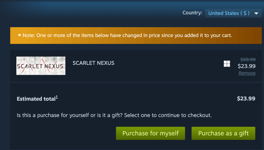 steam, Log-in and add to cart