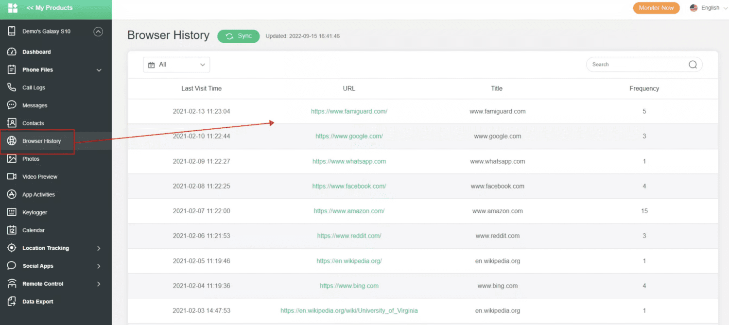 FamiGuard Network Monitor Tool