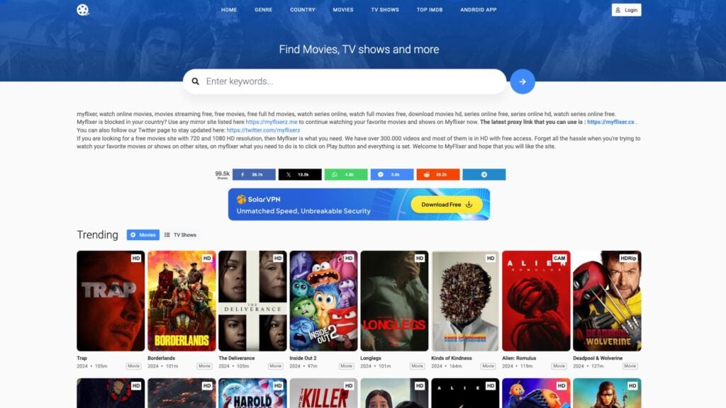 FlixTor Alternative, myflixer