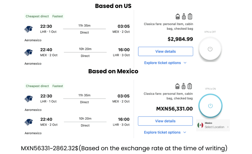 VPN shopping example 1