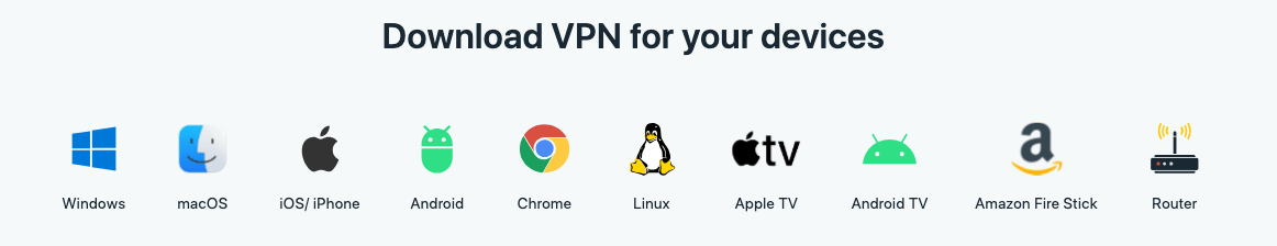 download xvpn according to your device