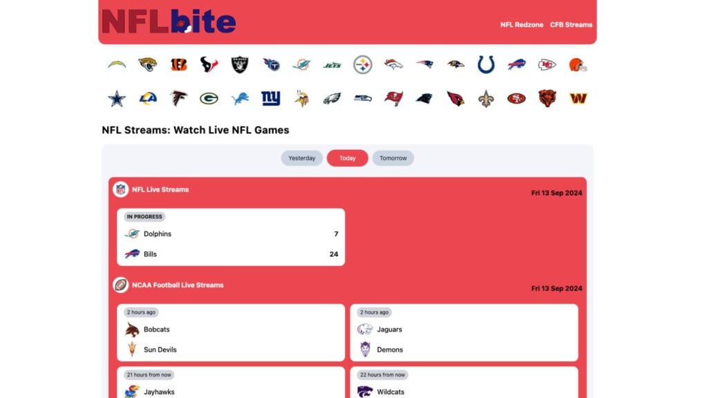 free nfl streams, NFL Bites