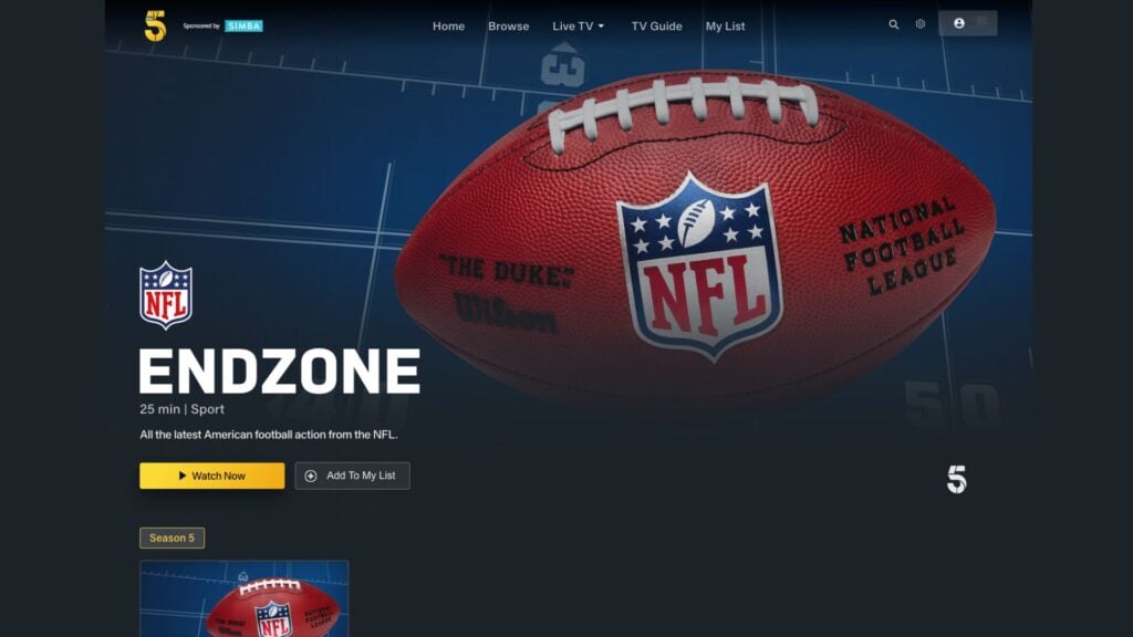 free nfl streams, channel 5