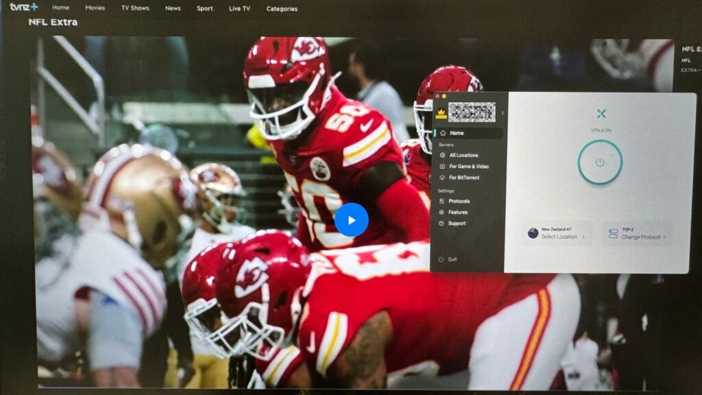 watch free nfl streams with xvpn