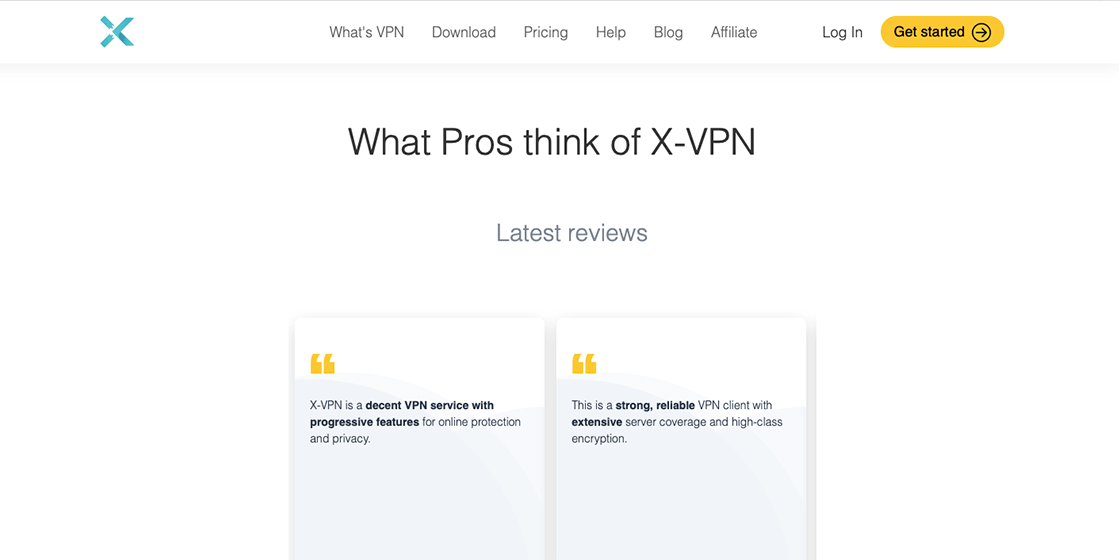 what pros think of x-vpn