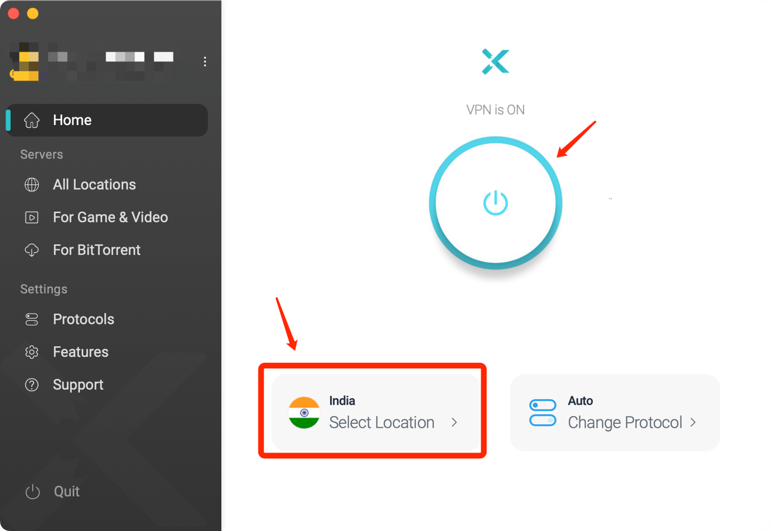 connect to an india server