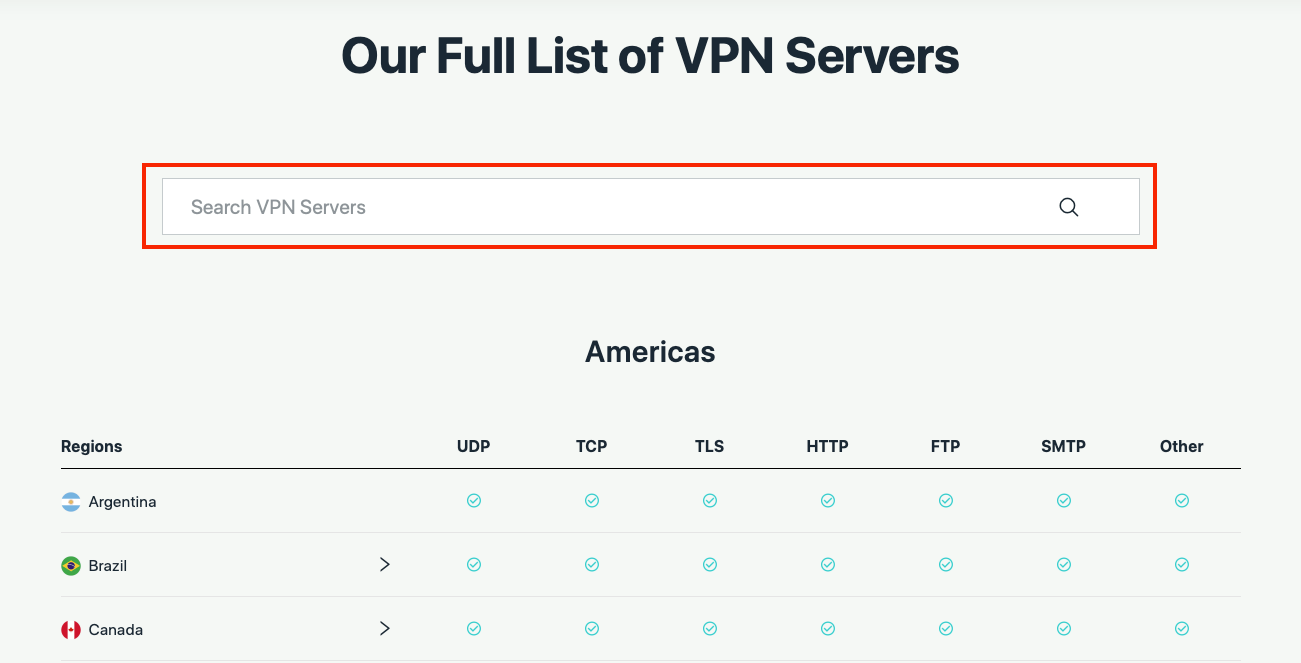 check xvpn full list of vpn servers