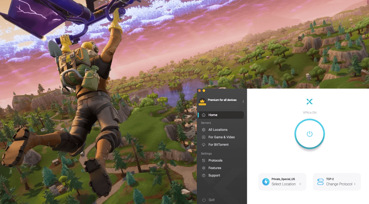 Fix Fortnite Lag with X-VPN