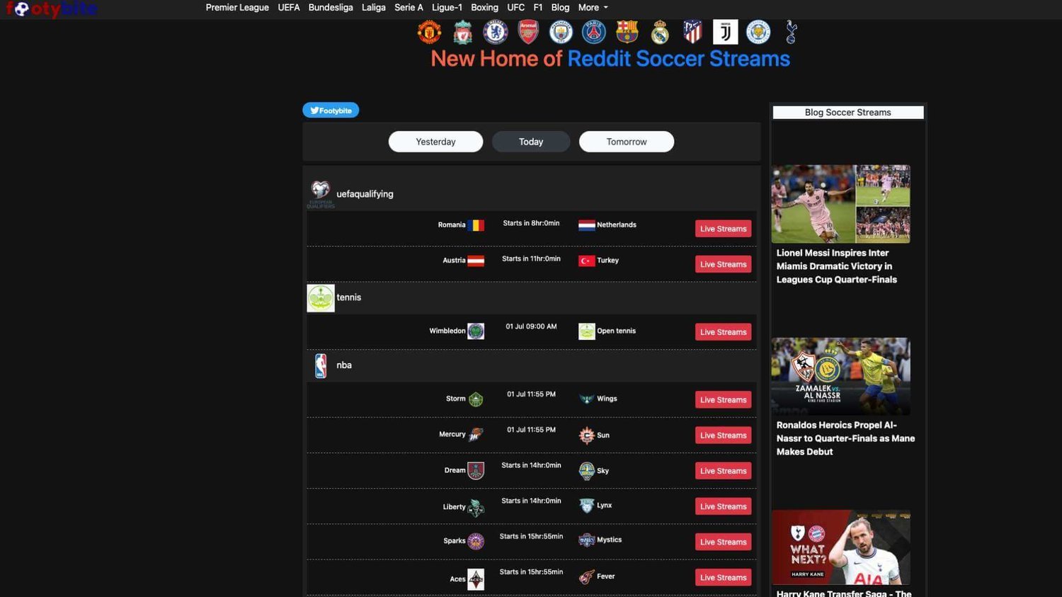 Free soccer stream sites on sale