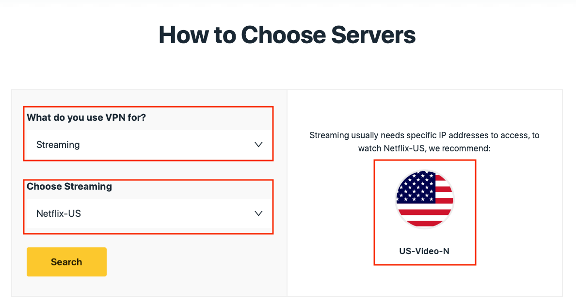 how to choose servers