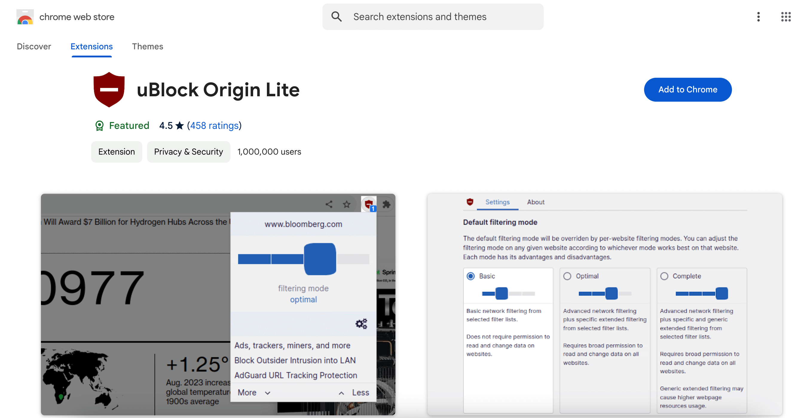 Chrome Pop Up Blocker uBlock Origin Lite