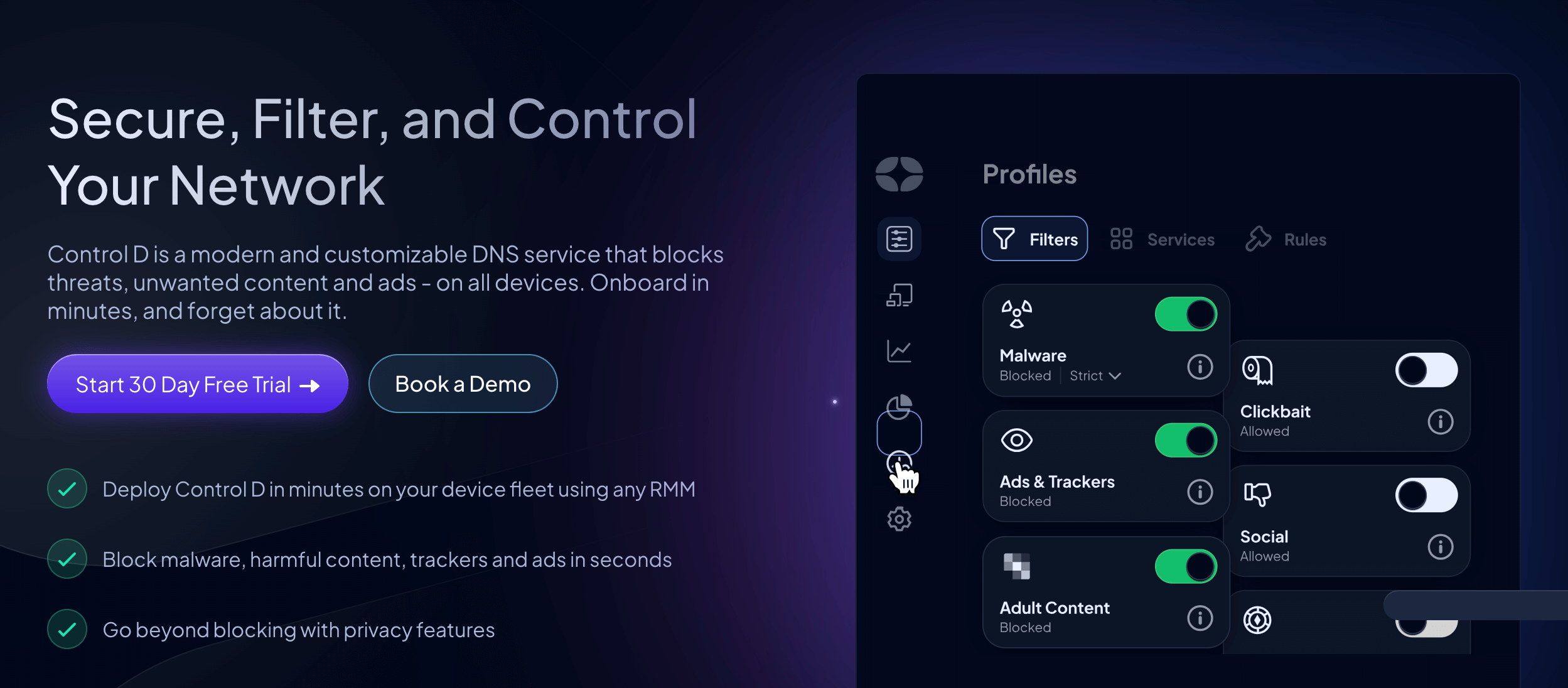 Control D DNS Pop Up Blocker