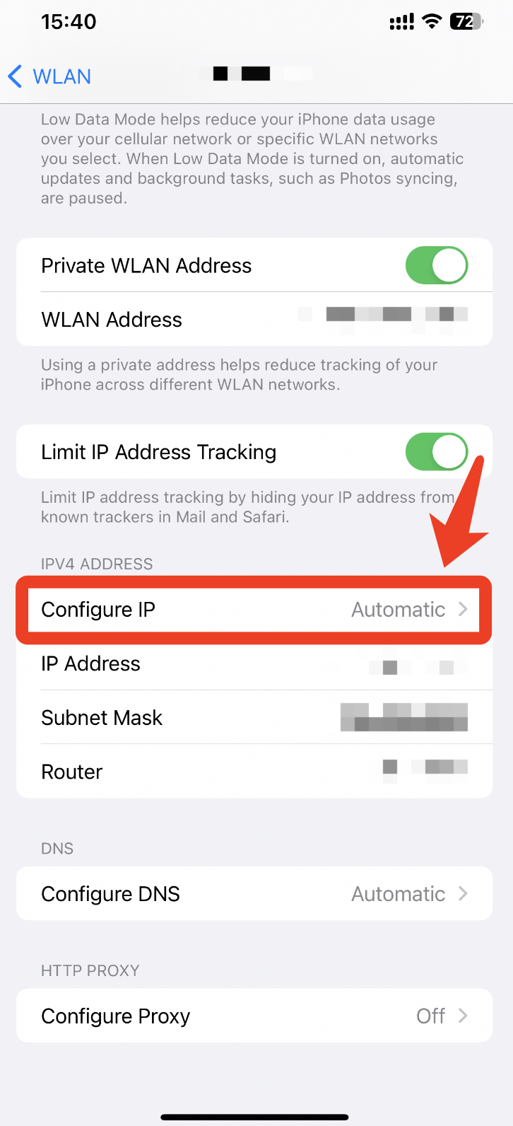 check whether your ip is static on ios