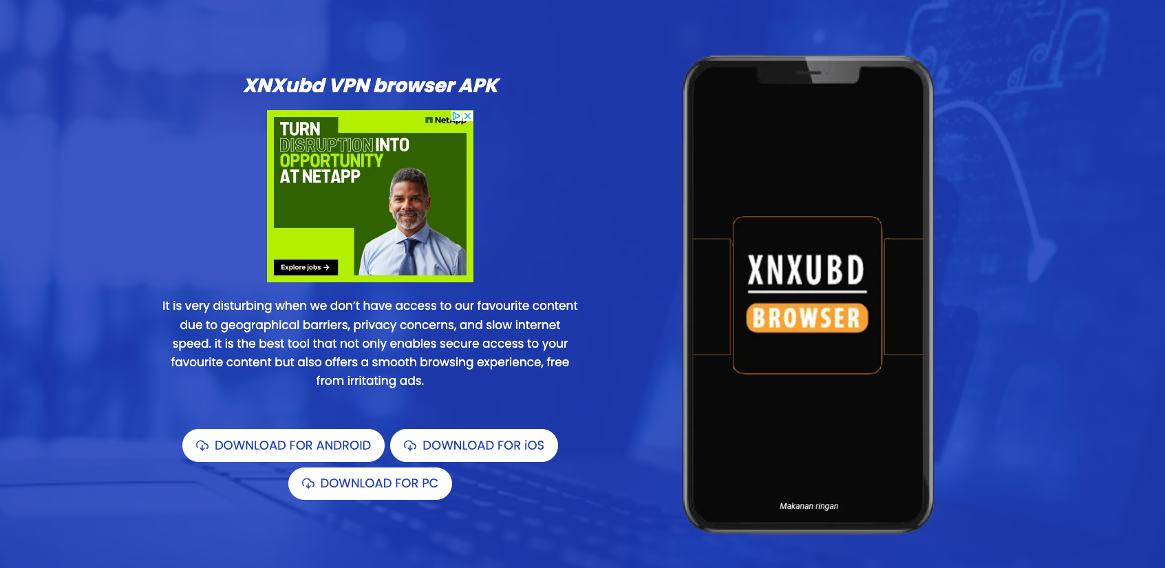 XNXubd VPN Browser APK