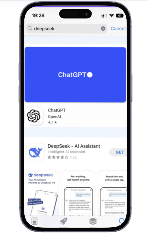 Download DeepSeek iOS