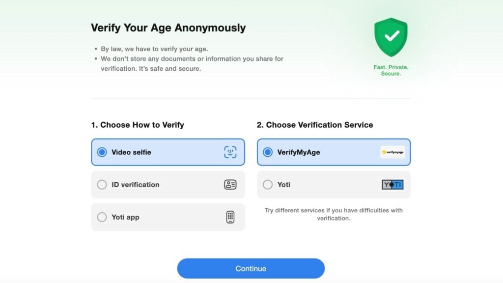 Stripchat age verification methods