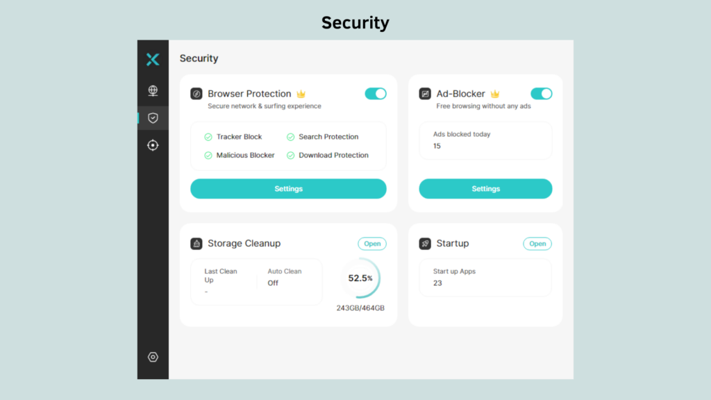 xvpn security section