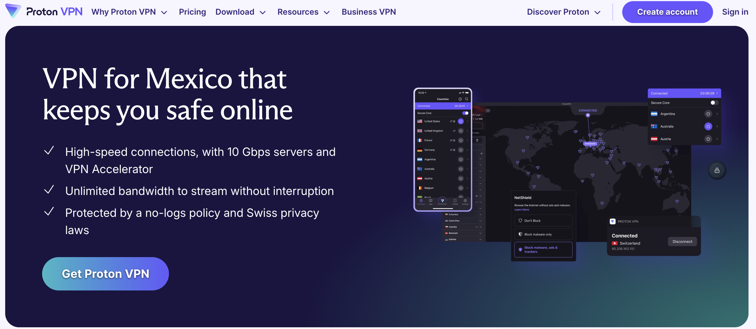 Proton VPN for Mexico