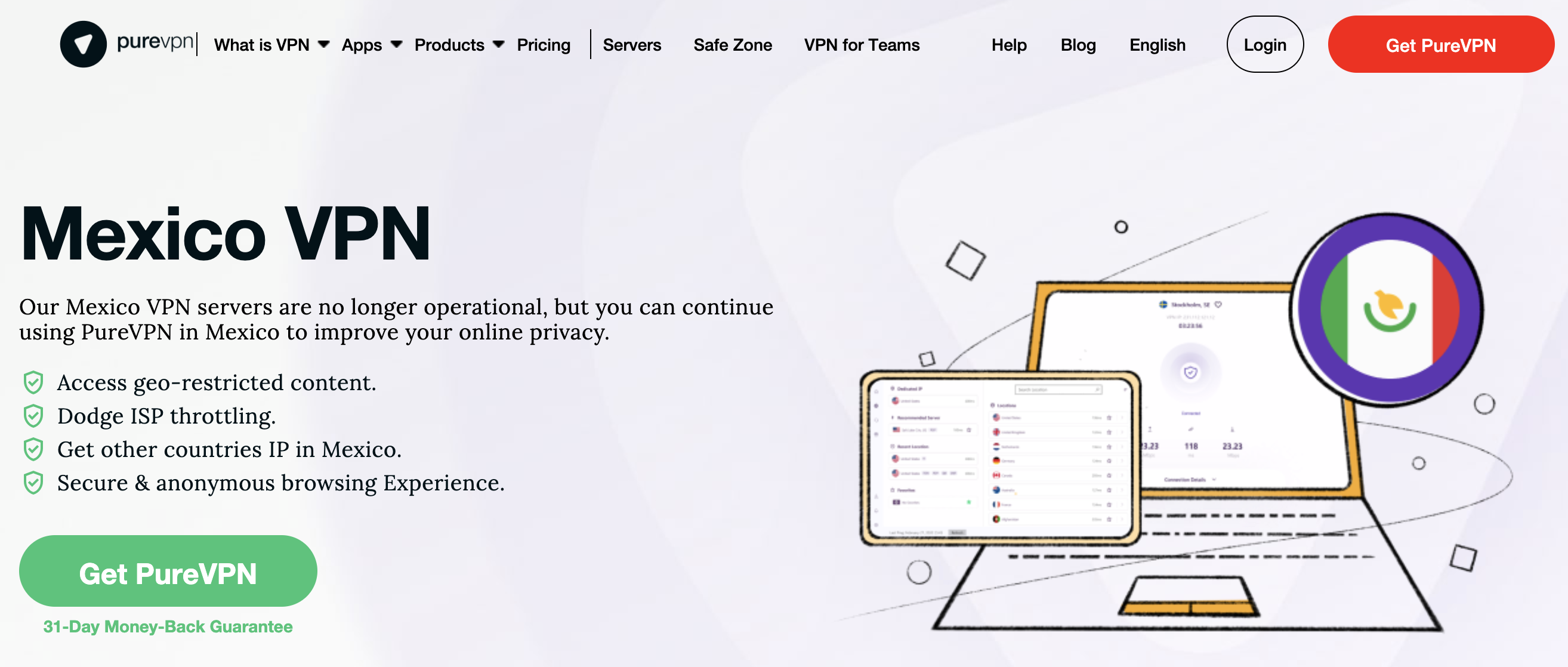 PureVPN for Mexicans