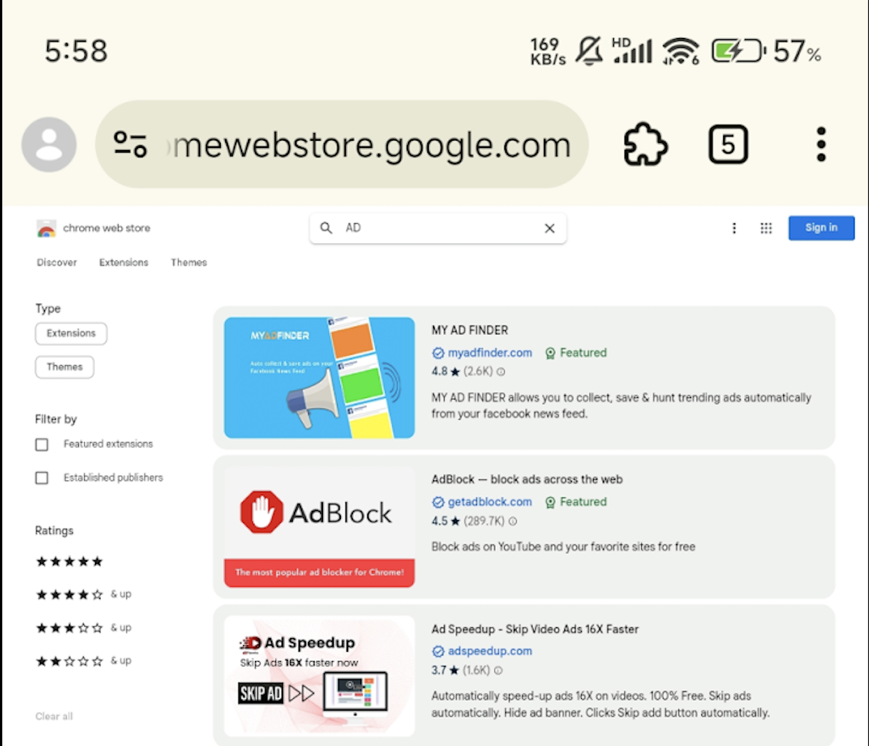 Access Chrome Web Store