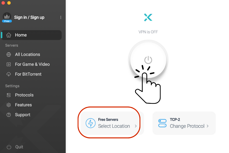 X-VPN Changes IP from Mexico to Anywhere