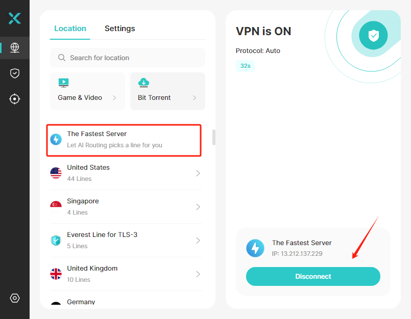 connect to xvpn