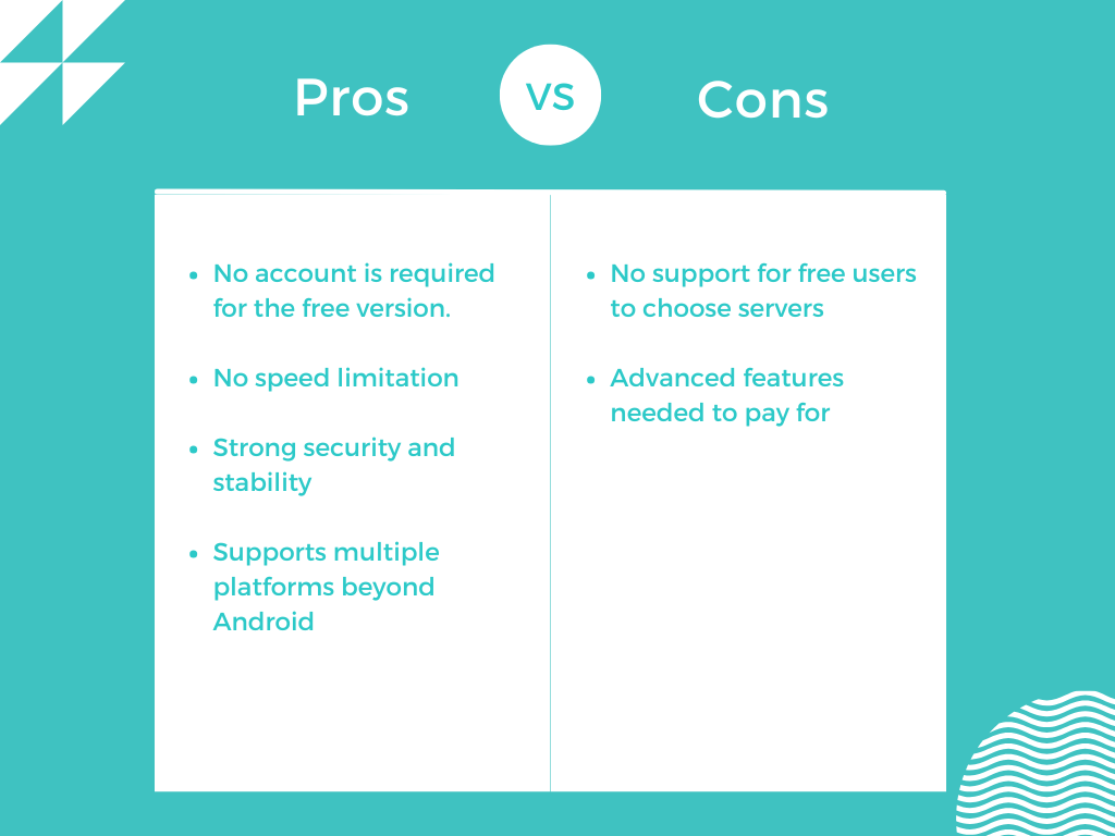 pros and cons of xvpn