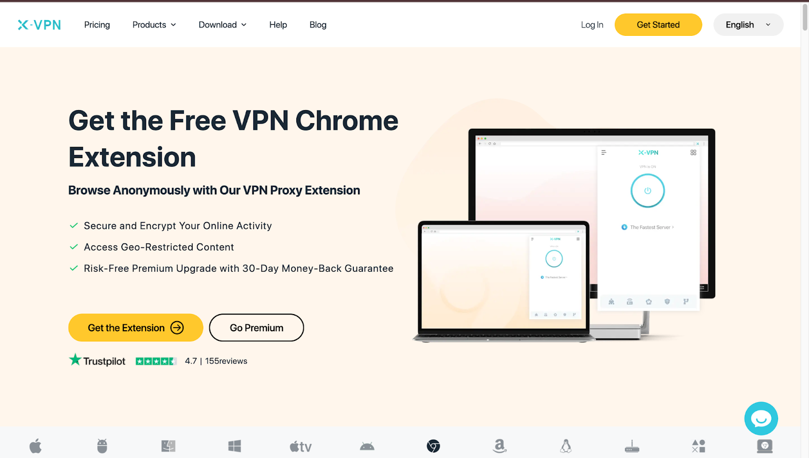 X-VPN Chrome Extension