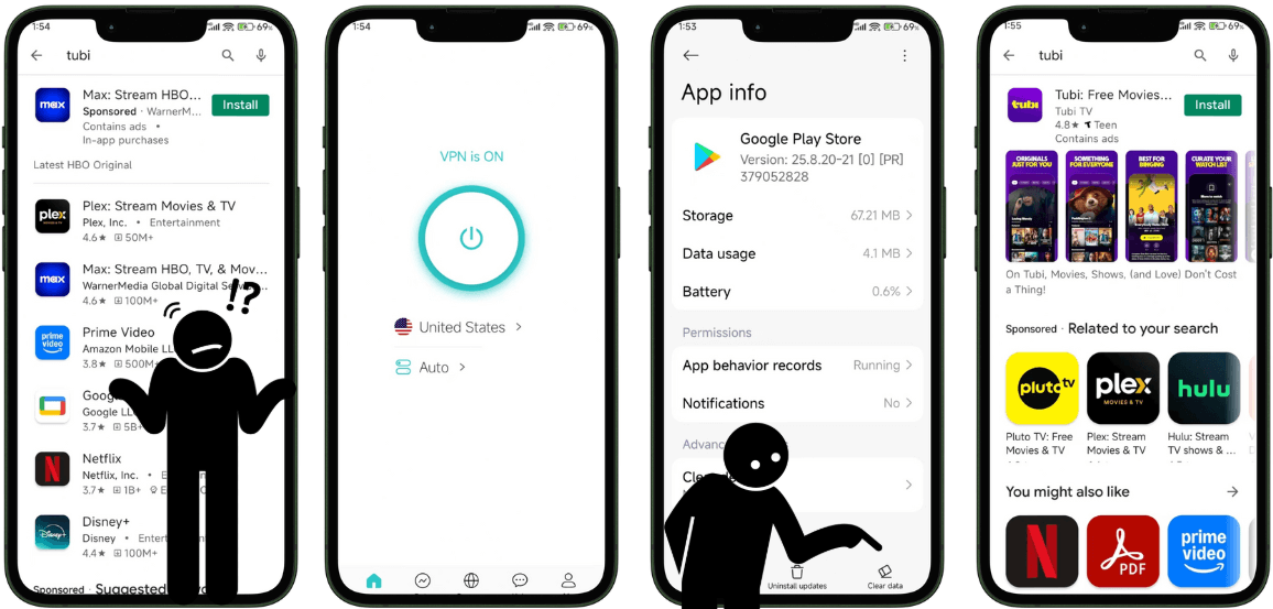 Unblock Tubi on Phones with X-VPN