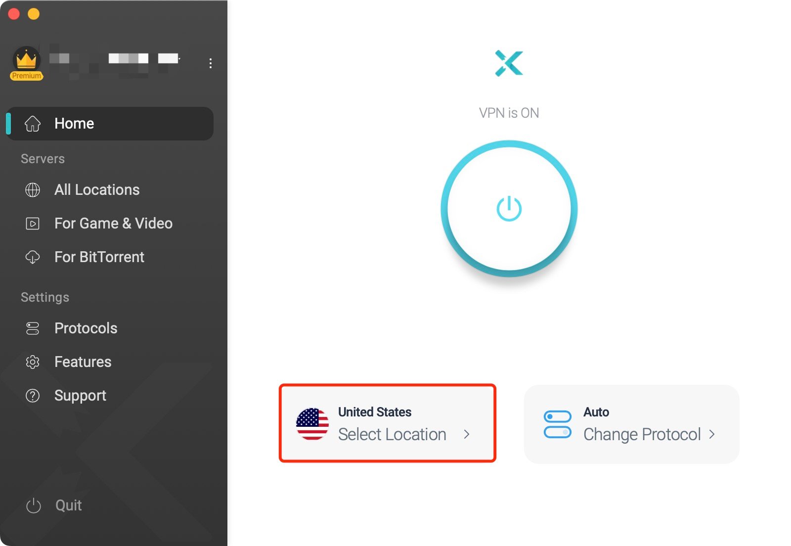 connect to a remote server via xvpn