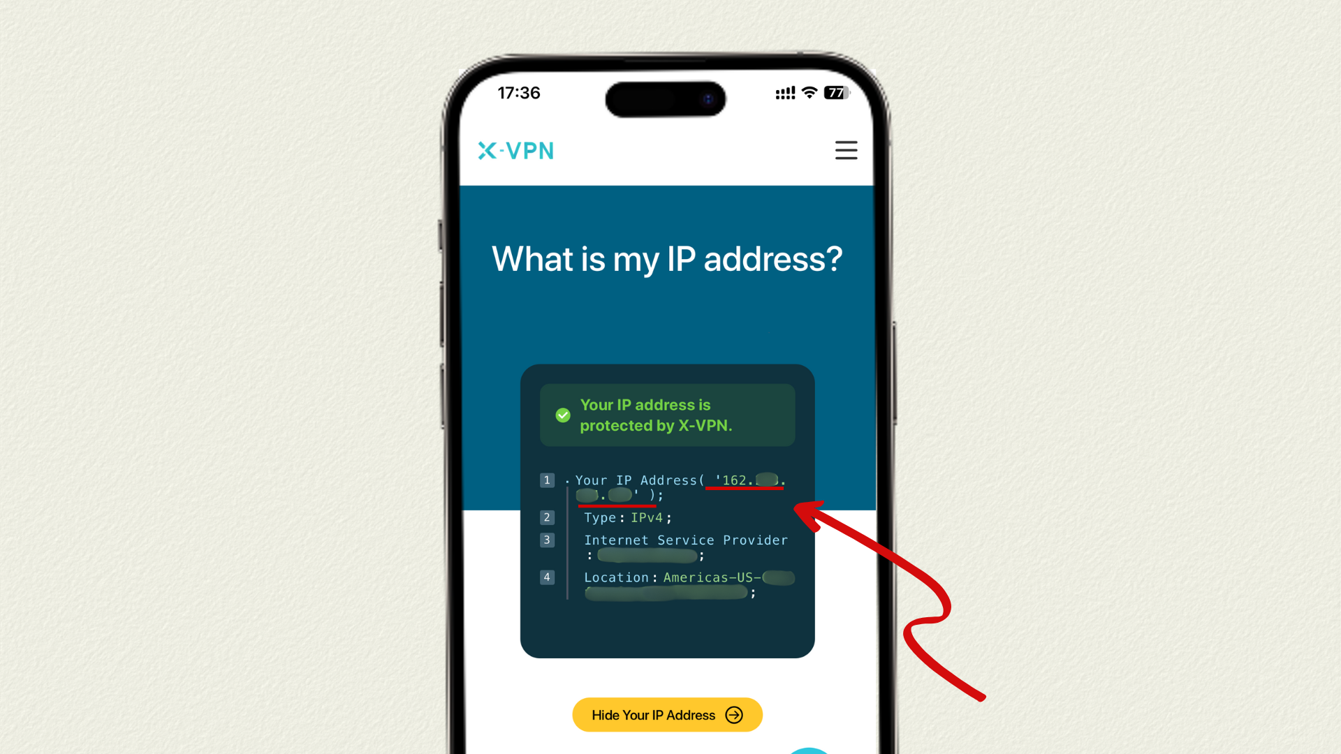 find public ip address on iphone