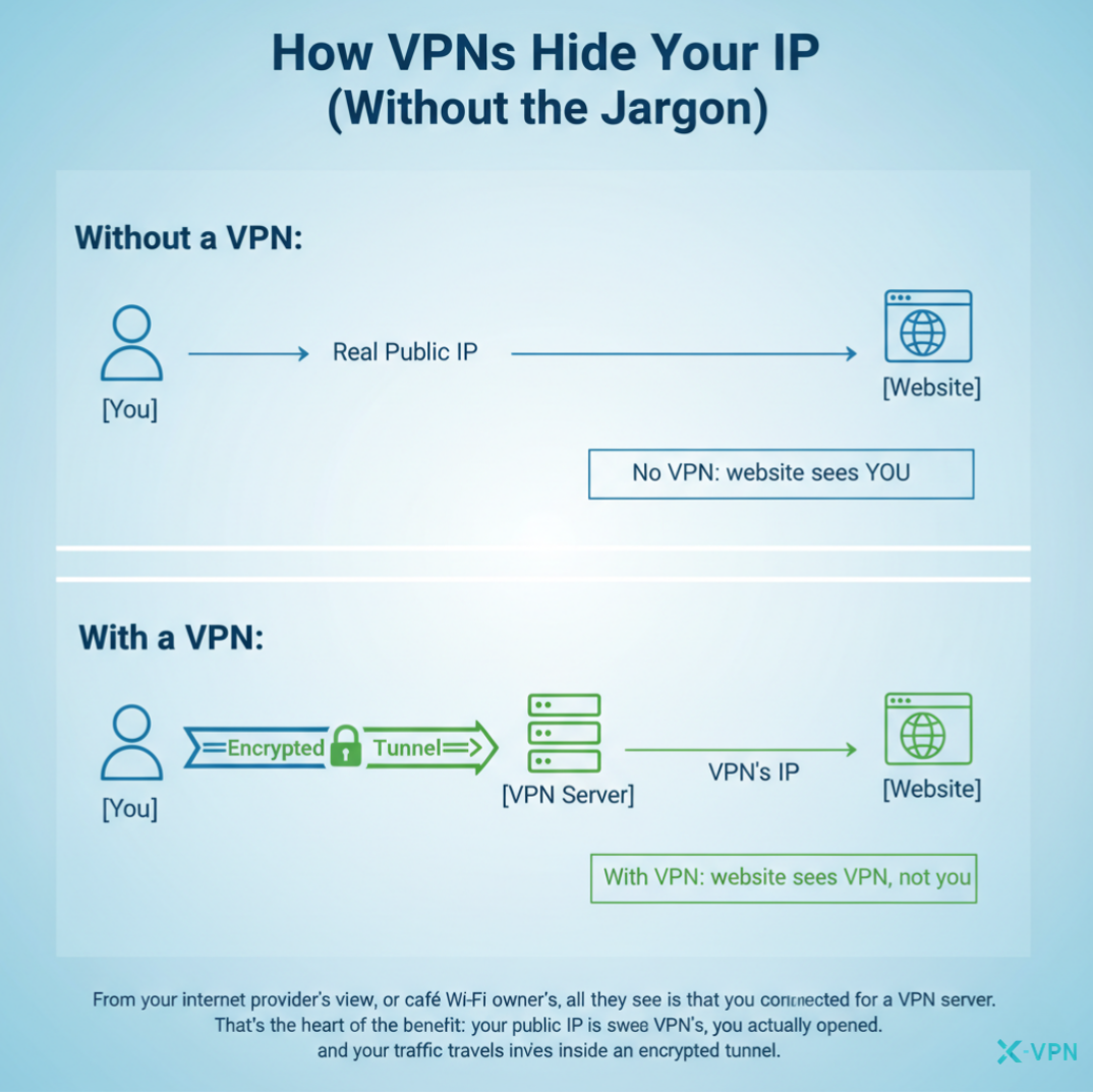 How VPNs Hide Your IP (Without the Jargon)