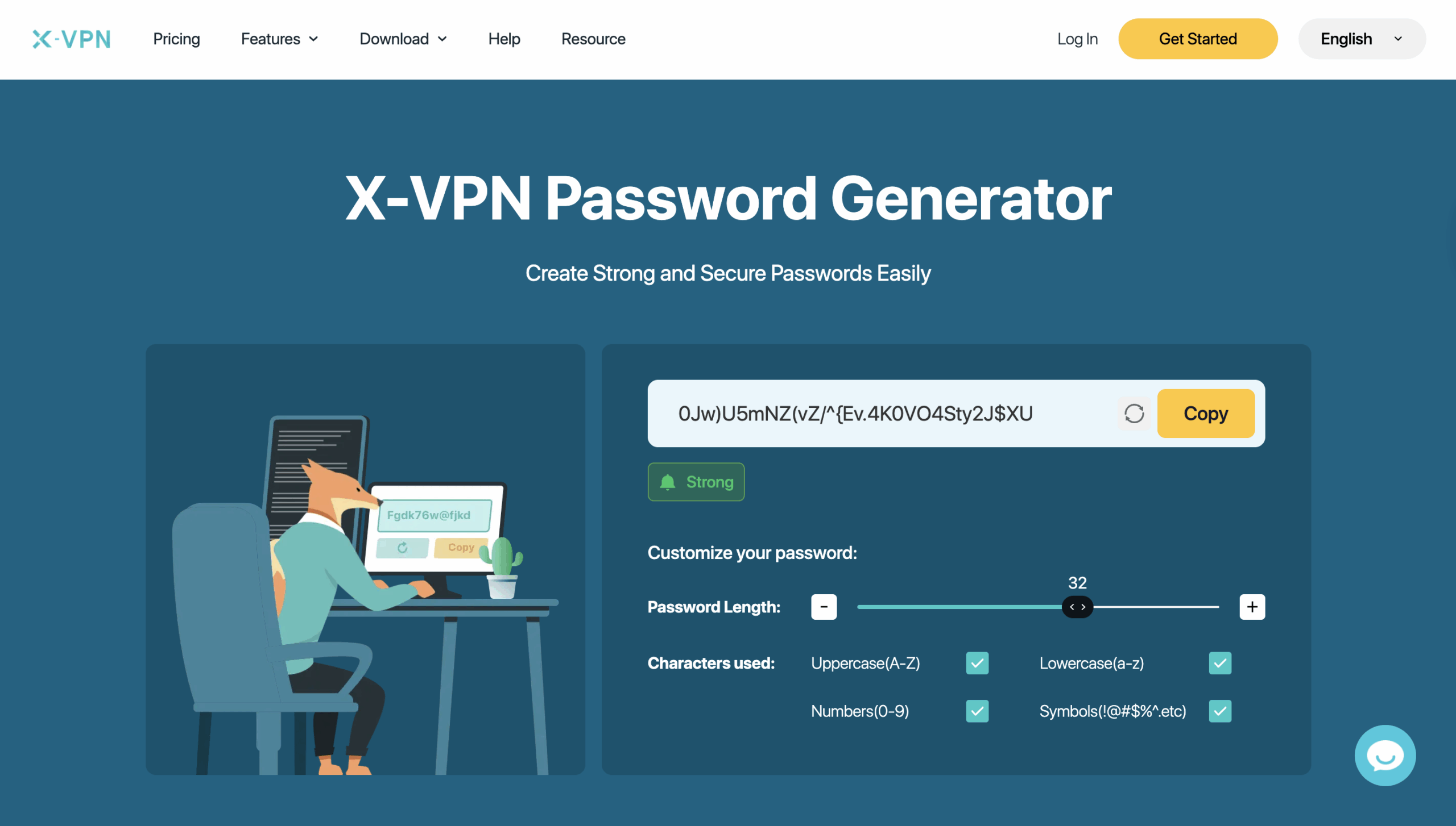 X-VPN Password Generator