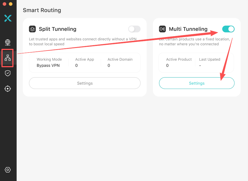 Enable Multi Tunneling