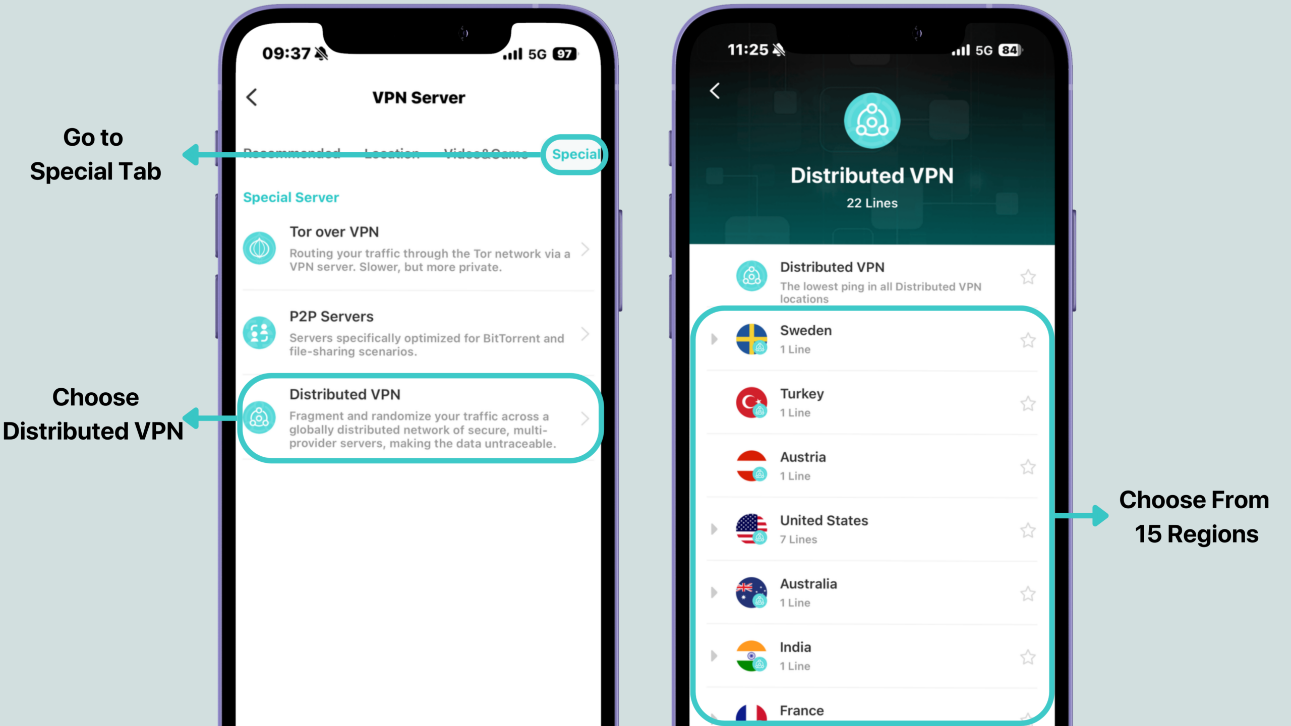 how to use distributed vpn