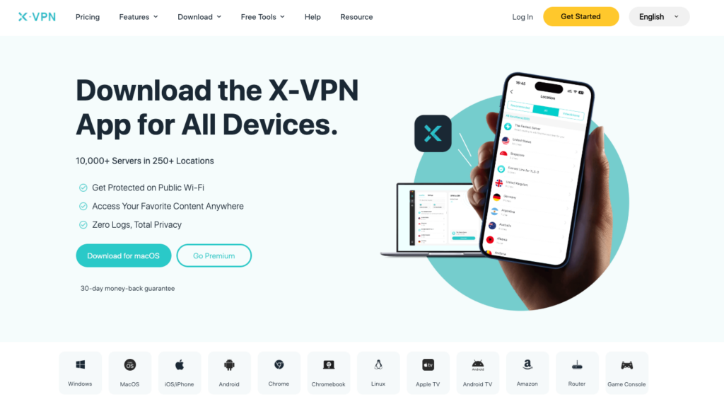 Download X-VPN app for All Devices