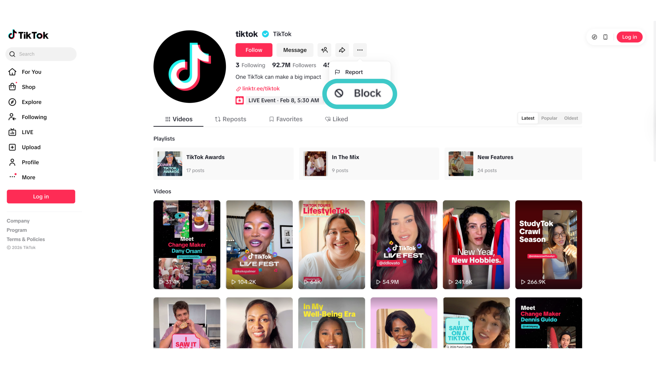 Step 3. Click the Three Dots