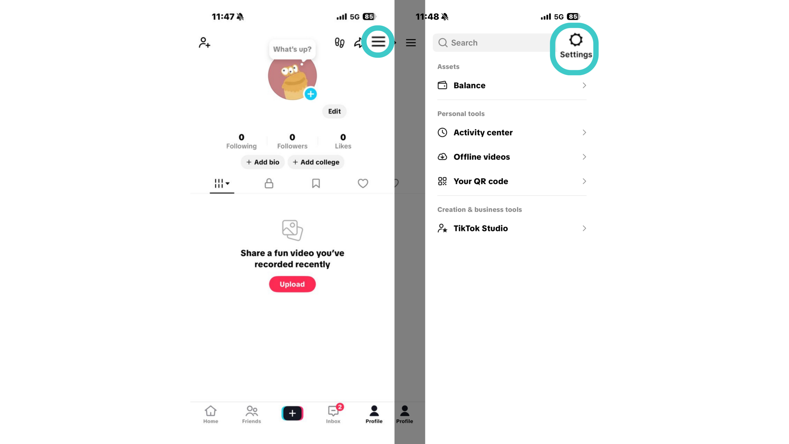 Step 1. Go to Your Profile